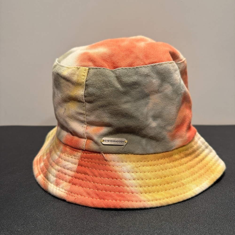 Steve Madden Bucket Hat Cap Tye Dye Streetwear Cotton Y2K Casual OSFM Adult